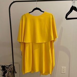 Open back cape Zara dress